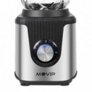 Batidora de Vaso MUVIP MVBA0100 Inoxidable 1800W con Jarra de Cristal 1.8L