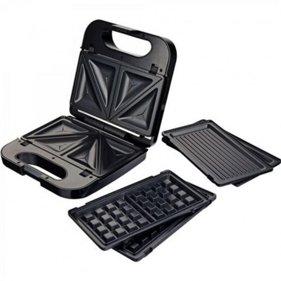 Sandwichera 3 en 1 Grunkel GR-S31N con Placas Intercambiables 850W