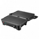 Sandwichera de Acero Inoxidable Muvip 1800W con Apertura 180º y Placas Reversibles