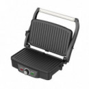 Sandwichera Grill Inoxidable Muvip 1600W con Apertura 180º