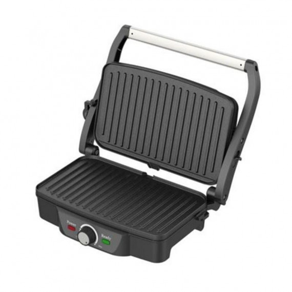 Sandwichera Grill Inoxidable Muvip 1600W con Apertura 180º