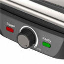 Sandwichera Grill Inoxidable Muvip 1600W con Apertura 180º