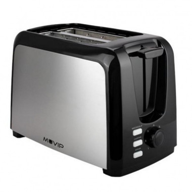 Tostadora de Pan Muvip Inox 750W con 2 Ranuras