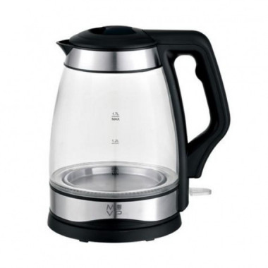 Hervidor de Agua Muvip de Cristal e Inoxidable 1.7 Litros 2200W