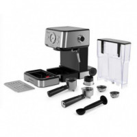 Cafetera Eléctrica Espresso ORBEGOZO Ex 5500 20 Bares 1100W para Molido y Cápsulas