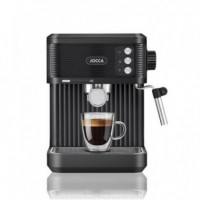 Cafetera Expreso JOCCA 20 Bares Negra con Vaporizador y Filtro E.s.e.