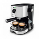 Cafetera Espresso GRUNKEL 850W con 15 Bares de Presión GRCE-850