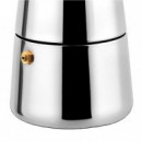 Cafetera Espresso Italiana Muvit de Acero Inoxidable 6 Tazas