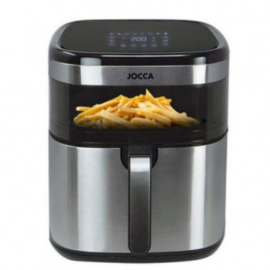 Freidora de Aire Jocca 10 Litros Inox con Ventana