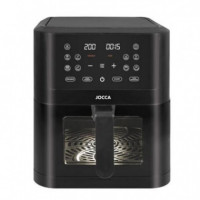 Freidora de Aire Digital JOCCA 8 Litros Negra con Ventana 1800W