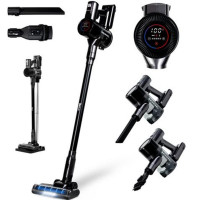 Aspiradora Vertical Inalámbrica GRUNKEL GV-350-27-HEPA, 350W, 27KPA, Filtro Hepa