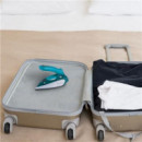 Plancha de Vapor de Viaje Plegable Grunkel 900W con Suela Antiadherente y Voltaje Dual