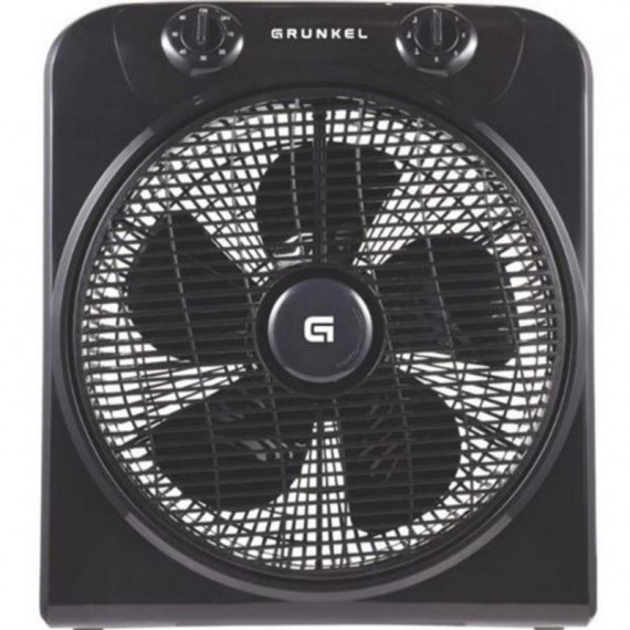 Ventilador Box Fan GRUNKEL 30CM 50W Negro con Temporizador