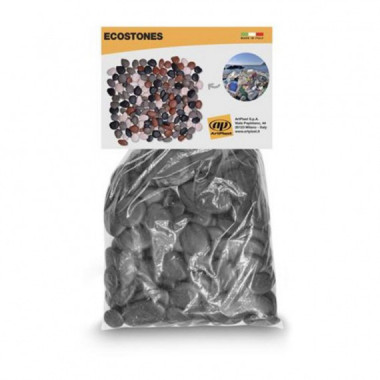Piedras Decorativas para Jard&iacute;n Artplast de Polipropileno Regenerado 1kg Antracita