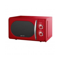 Microondas Vintage GRUNKEL Rojo 700W con Control Mecánico