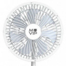 Ventilador de Pinza Muvip de 6" con Batería Recargable USB-C