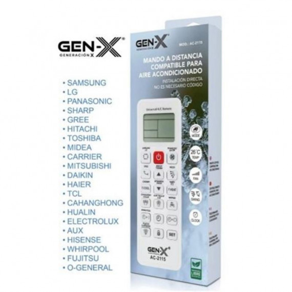 Mando Universal para Aires Acondicionados Gen-X AC-2115