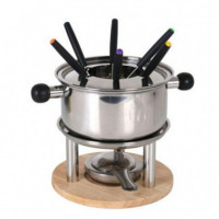 Fondue de Acero Inoxidable Santa Clara para 6 Personas