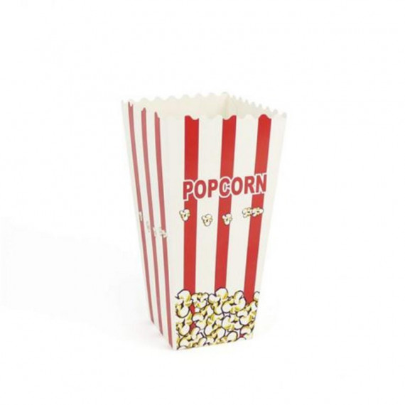 Set de 6 Cubos Plegables para Palomitas de Cartón Algon (19.7 x 9.2 cm)