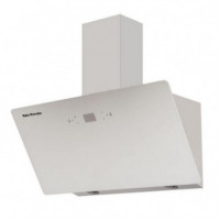 Mx Onda Campana Extractora Decorativa de Pared 60cm Negro Mate