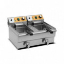 Freidora Eléctrica Profesional Chef Pro CF0105 Doble Cuba 10+10 Litros