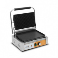 Sandwichera Industrial Chef Pro CF0111 Superficie Mixta (Rayada + Lisa) 2200W