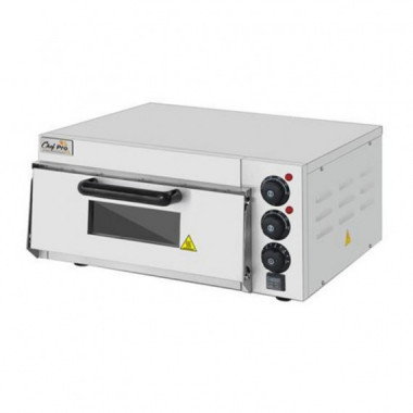 Horno de Pizza El&eacute;ctrico Profesional Chef Pro CF0118, 1 C&aacute;mara, 2000W