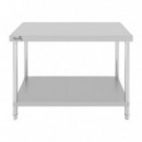 Mesa de Trabajo de Acero Inoxidable Chef Pro CF0137 180x70x85cm