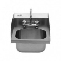 Fregadero Mural de Acero Inoxidable Profesional Chef Pro CF0143 con Grifo