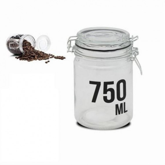 Tarro de Cristal Mara con Cierre Hermético 750 ml