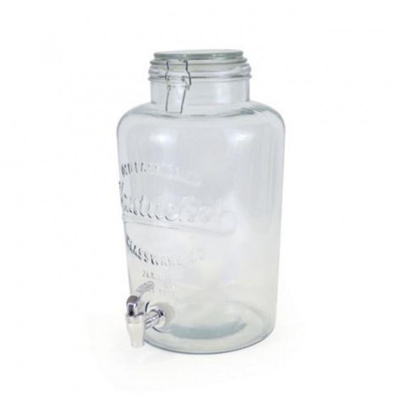 Tarro Dispensador de Vidrio con Grifo La Mediterránea 8 Litros
