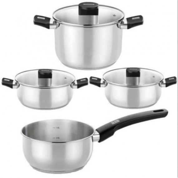 Batería de Cocina Monix Elite de Acero Inoxidable - 9 Piezas