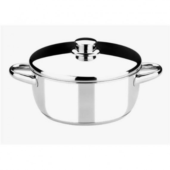Cacerola Monix Optima de Acero Inoxidable 22cm 3 Litros con Tapa