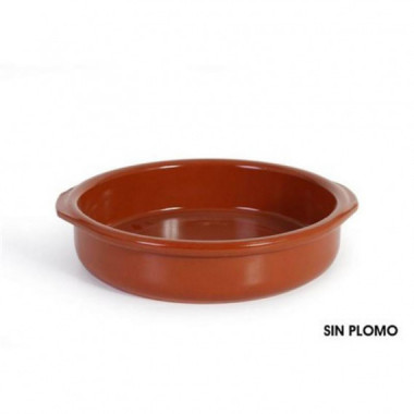 Cazuela Azofra Barro Esmaltado 26cm Vitro y Horno