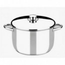 Olla de Acero Inoxidable Monix Óptima con Tapa, 22 cm, 5 Litros