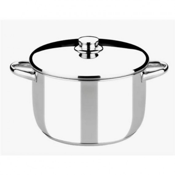 Olla de Acero Inoxidable Monix Optima, 24cm 6 Litros con Tapa