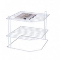 Estante Organizador Esquinero de Cocina Confortime Blanco 3 Alturas
