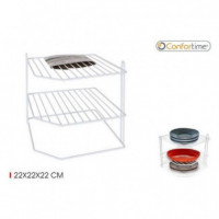 Estante Organizador Esquinero de Cocina Confortime Blanco 3 Alturas