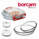 Set de 2 Fuentes para Tartas Borcam de Cristal 32/26 cm