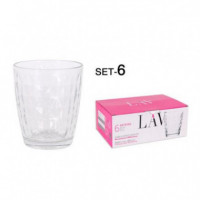 Set de 6 Vasos de Cristal Lav New Artemis 340 ml