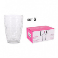 Set de 6 Vasos de Cristal Lav New Artemis 415 ml