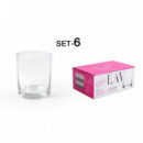 Set de 6 Vasos de Whisky Lav Liberty de Cristal 280 Cc  YASHICA