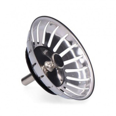 Filtro de Rejilla Tipo Teka Cromado con Espiga, &Oslash;3 cm