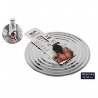 Tapa de Sartén Quttin de Acero Inoxidable 28/30 cm con Desvaporizador