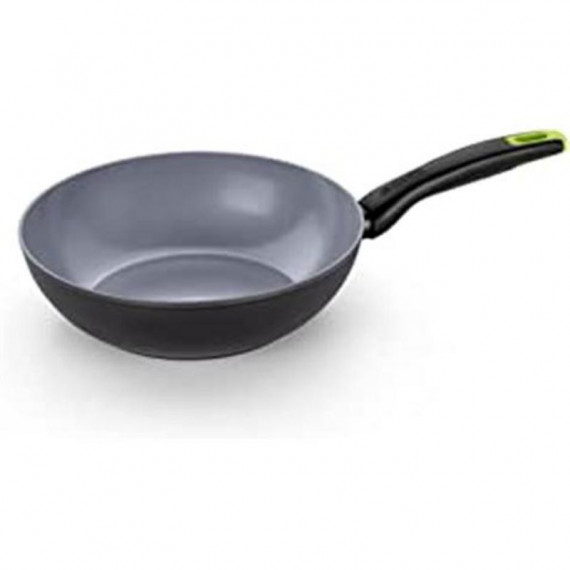 Wok de Aluminio Antiadherente Reciclado Monix Eco Nature 28 cm
