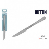Pack 3 Cuchillos de Mesa Quttin Sofía 22 cm