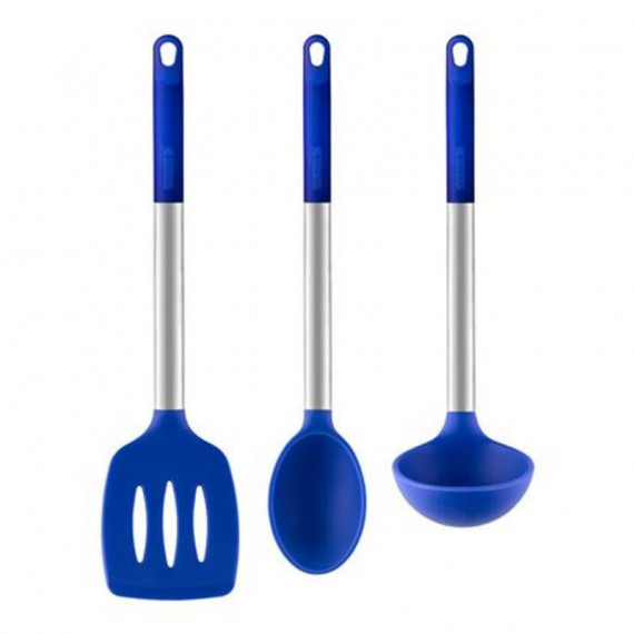 Set 3 Utensilios de Cocina Monix Solid+ (Cuchara, Espumadera, Cazo)