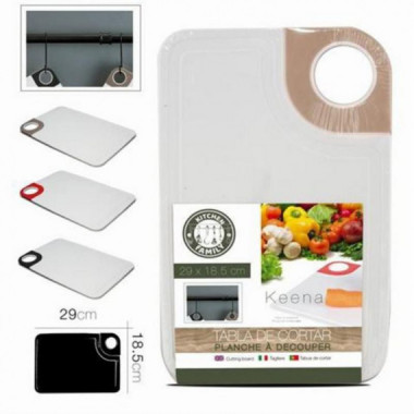 Tabla de Cortar Pl&aacute;stica 29x18.5 cm