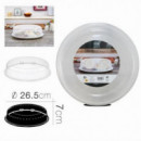 Tapa de Microondas Transparente 26.5 x 7 cm