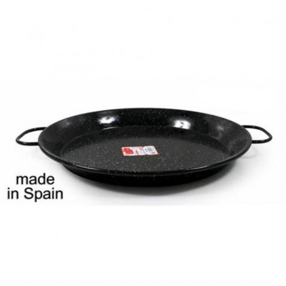 Paellera Valenciana LA ESTRELLA Jaspeada de Acero Esmaltado 36 Cm
